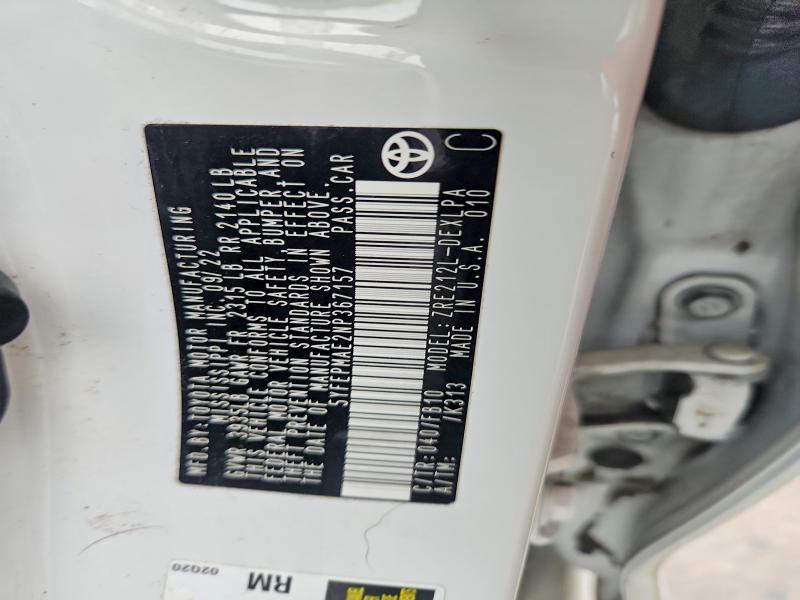 Aukcja sprzedaży 2022 Toyota Corolla, vin: 5YFEPMAE2NP367157, numer aukcji: 50446486