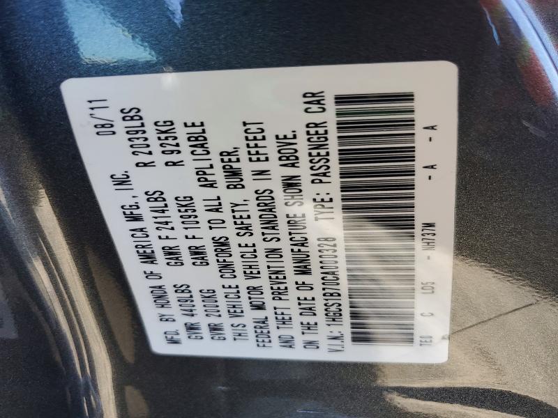 Продажа на аукционе авто 2012 Honda Accord, vin: 1HGCS1B70CA000328, номер лота: 48865516