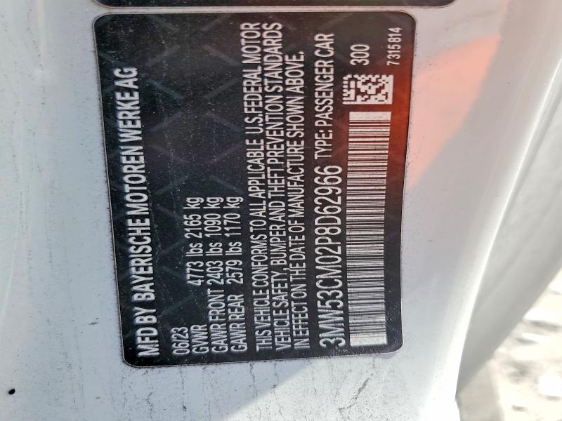 Продаж на аукціоні авто 2023 Bmw M240xi, vin: 3MW53CM02P8D62966, номер лоту: 48472586
