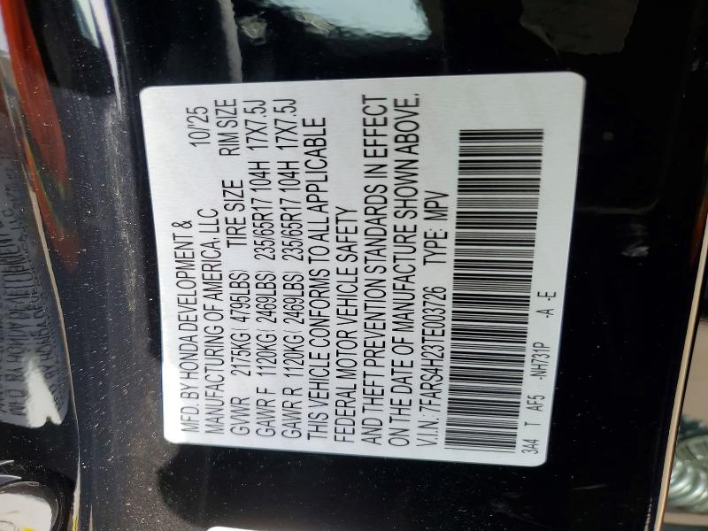 Продажа на аукционе авто 2026 Honda Cr-v, vin: 7FARS4H23TE003726, номер лота: 48612706