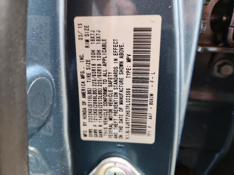 Продаж на аукціоні авто 2015 Honda Crosstour, vin: 5J6TF2H57FL003566, номер лоту: 49460936