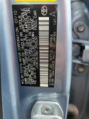 Продаж на аукціоні авто 2010 Toyota Yaris, vin: JTDBT4K38A1396530, номер лоту: 48865246