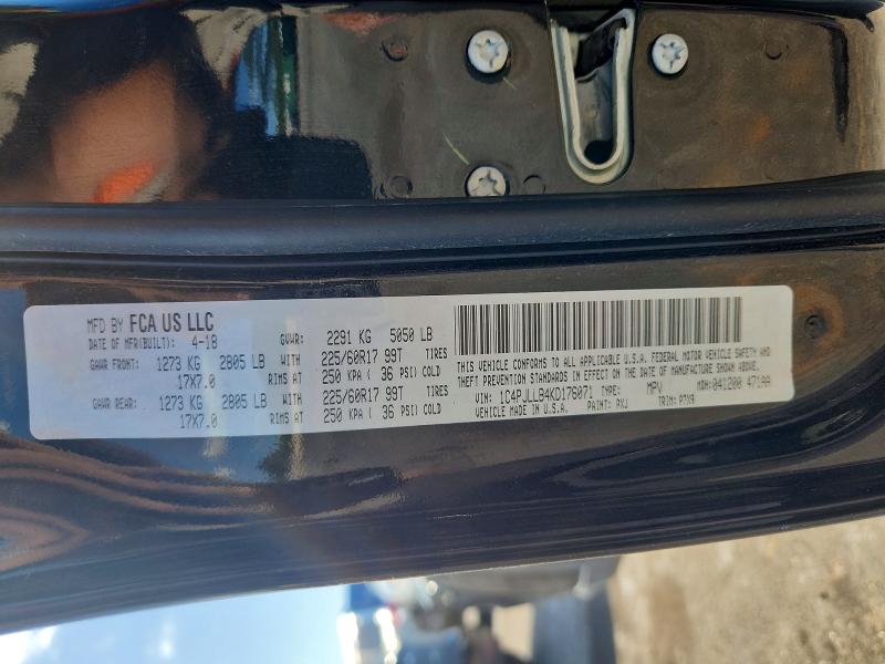 2019 Jeep Cherokee მანქანა იყიდება აუქციონზე, vin: 1C4PJLLB4KD176071, აუქციონის ნომერი: 49833956