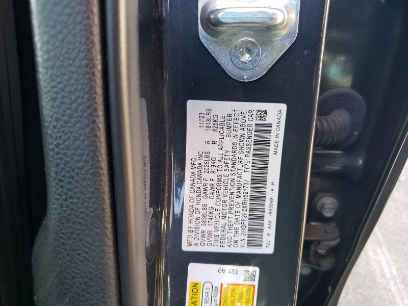 Aukcja sprzedaży 2024 Honda Civic, vin: 2HGFE2F2XRH521737, numer aukcji: 51201556