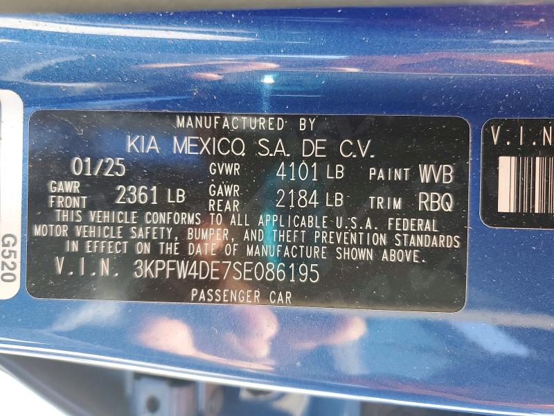 Продажа на аукционе авто 2025 Kia K4, vin: 3KPFW4DE7SE086195, номер лота: 50279336