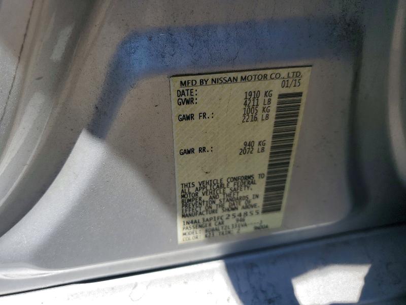 Aukcja sprzedaży 2015 Nissan Altima, vin: 1N4AL3AP1FC254855, numer aukcji: 51184916