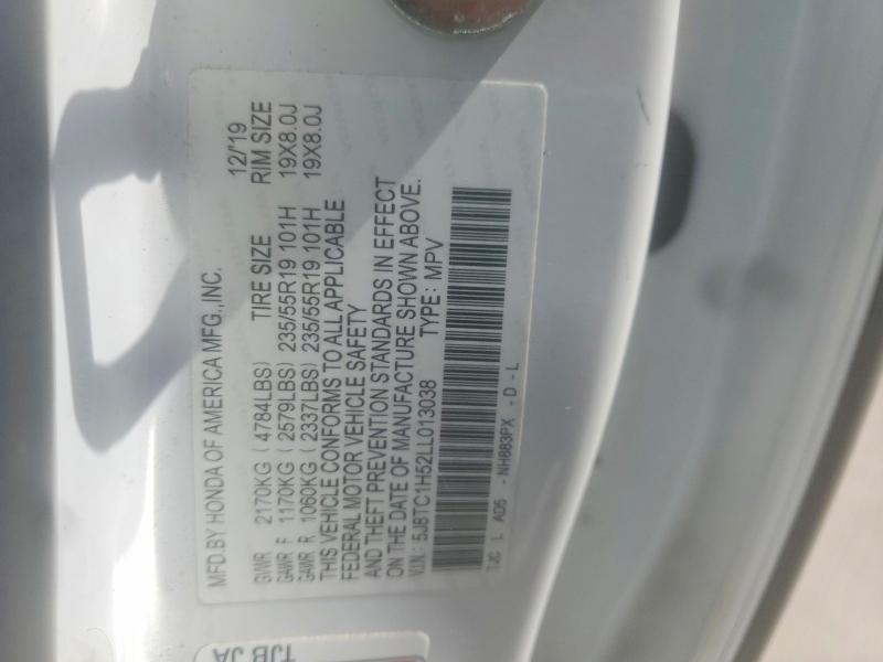 Aukcja sprzedaży 2020 Acura Rdx, vin: 5J8TC1H52LL013038, numer aukcji: 48090246