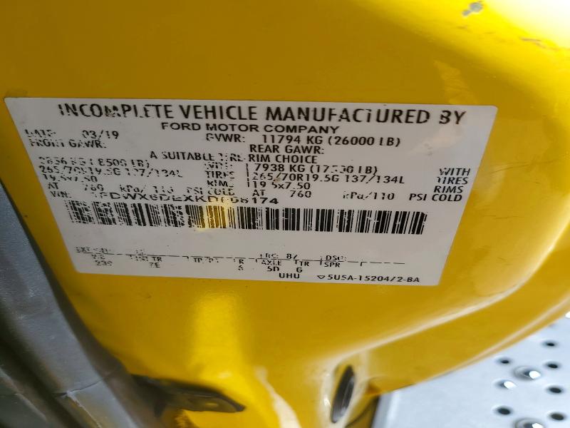 Продажа на аукционе авто 2019 Ford F650, vin: 1FDWX6DEXKDF08174, номер лота: 49615496