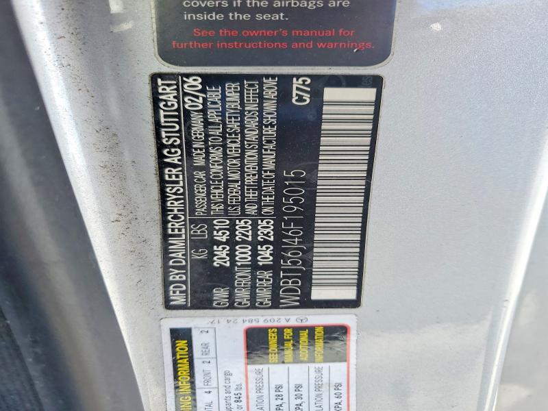 Продажа на аукционе авто 2006 Mercedes-benz Clk, vin: WDBTJ56J46F195015, номер лота: 91940475