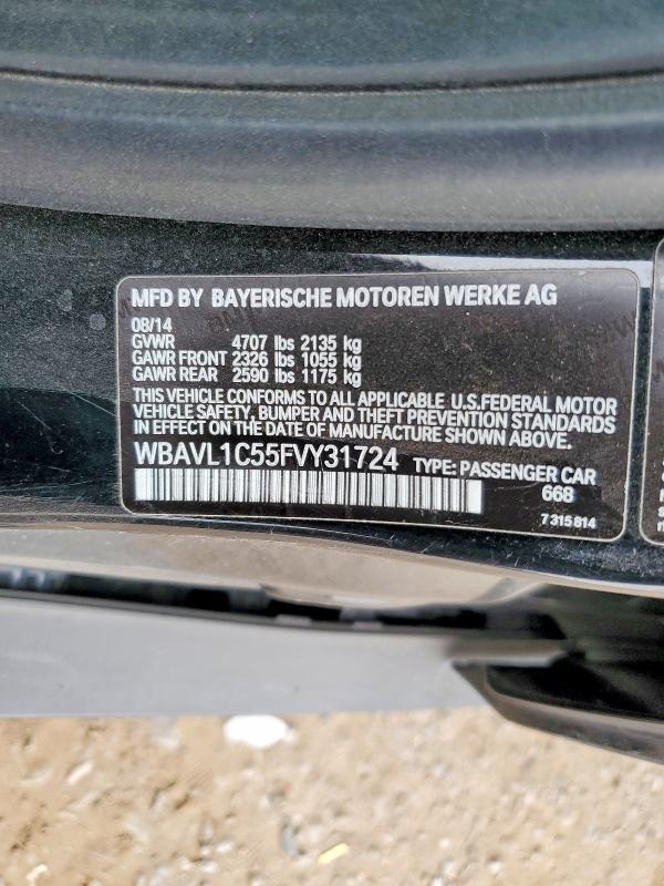 Продаж на аукціоні авто 2015 Bmw X1, vin: WBAVL1C55FVY31724, номер лоту: 47901866