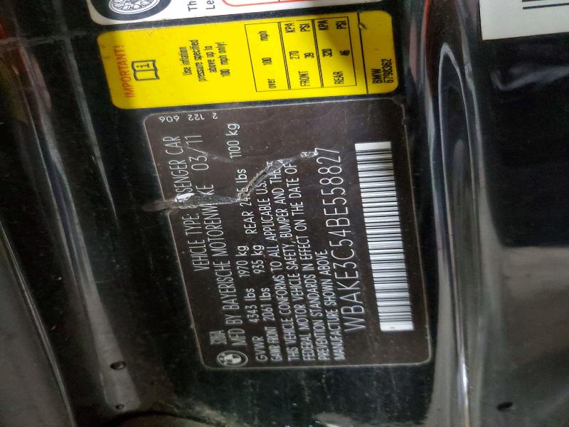 Aukcja sprzedaży 2011 Bmw 328, vin: WBAKE3C54BE558827, numer aukcji: 49789686