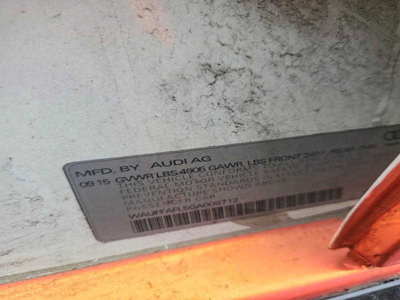 Aukcja sprzedaży 2016 Audi A4, vin: WAUFFAFL5GA008712, numer aukcji: 48151706