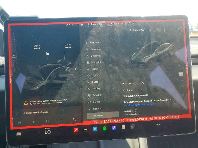 Продажа на аукционе авто 2024 Tesla Model 3, vin: 5YJ3E1EA3RF744440, номер лота: 49106636