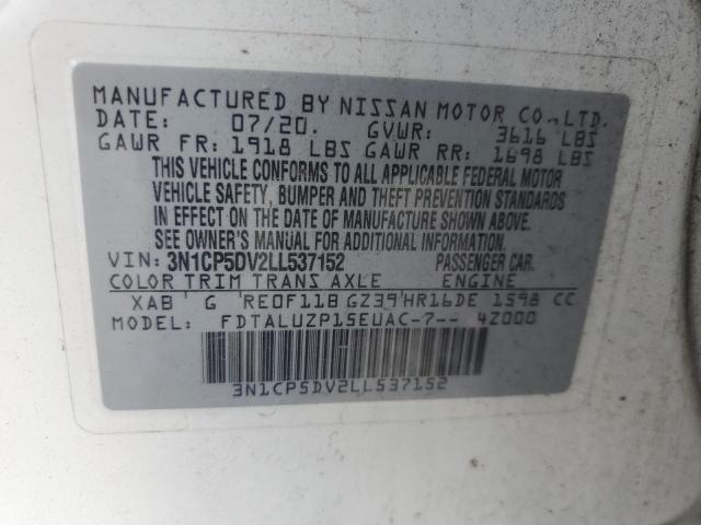 Продаж на аукціоні авто 2020 Nissan Kicks, vin: 3N1CP5DV2LL537152, номер лоту: 49309506