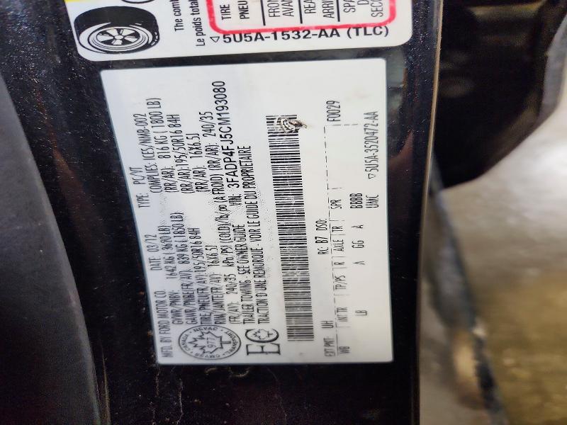 Продажа на аукционе авто 2012 Ford Fiesta, vin: 3FADP4FJ5CM193080, номер лота: 50530826