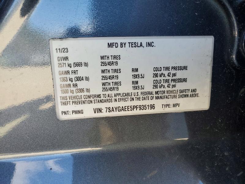 Aukcja sprzedaży 2023 Tesla Model Y, vin: 7SAYGAEE5PF935196, numer aukcji: 51351796