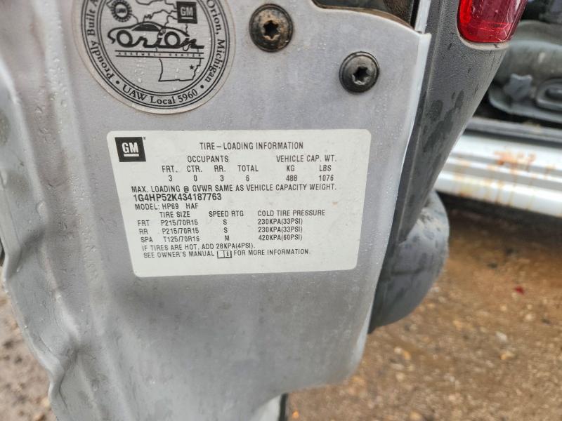 Продаж на аукціоні авто 2003 Buick Lesabre, vin: 1G4HP52K434187763, номер лоту: 48100436