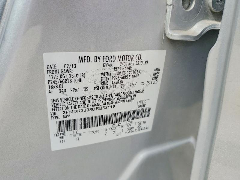 Продаж на аукціоні авто 2013 Ford Edge, vin: 2FMDK3J98DBB82119, номер лоту: 49776856