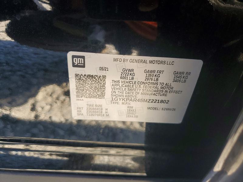 Продаж на аукціоні авто 2021 Cadillac Xt6, vin: 1GYKPAR45MZ221802, номер лоту: 51109086
