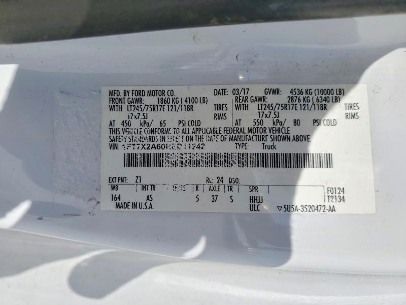 Продаж на аукціоні авто 2017 Ford F250, vin: 1FT7X2A60HED11242, номер лоту: 50274216