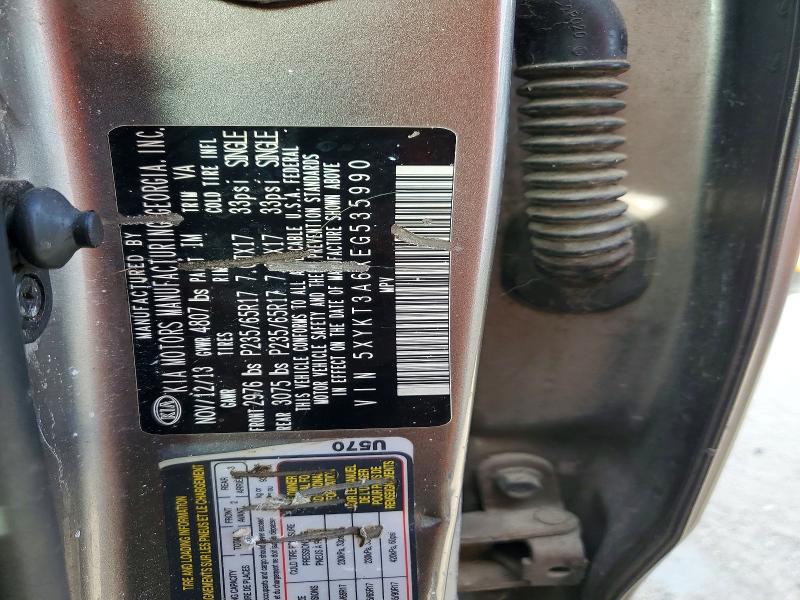 Продажа на аукционе авто 2014 Kia Sorento, vin: 5XYKT3A6XEG535990, номер лота: 48425946