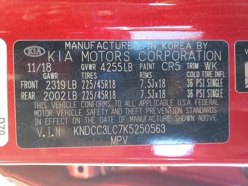 Продаж на аукціоні авто 2019 Kia Niro, vin: KNDCC3LC7K5250563, номер лоту: 48902226