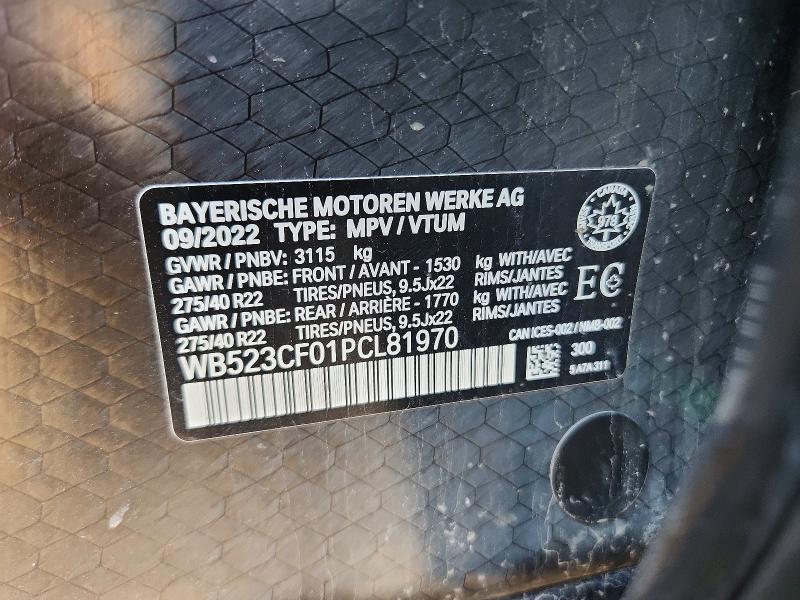 Aukcja sprzedaży 2023 Bmw Ix, vin: WB523CF01PCL81970, numer aukcji: 49500676