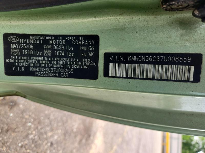 Aukcja sprzedaży 2007 Hyundai Accent, vin: KMHCN36C37U008559, numer aukcji: 51717766