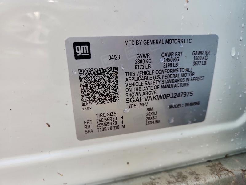 Продаж на аукціоні авто 2023 Buick Enclave, vin: 5GAEVAKW0PJ247975, номер лоту: 50946626