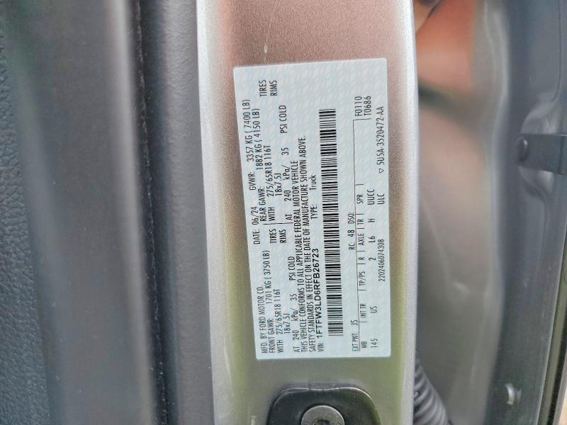 Продажа на аукционе авто 2024 Ford F150, vin: 1FTFW3LD6RFB26723, номер лота: 49081506