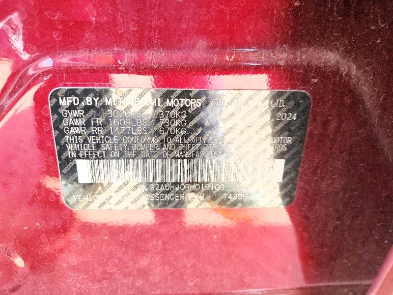 Продаж на аукціоні авто 2024 Mitsubishi Mirage, vin: ML32AUHJ0RH019109, номер лоту: 50998316