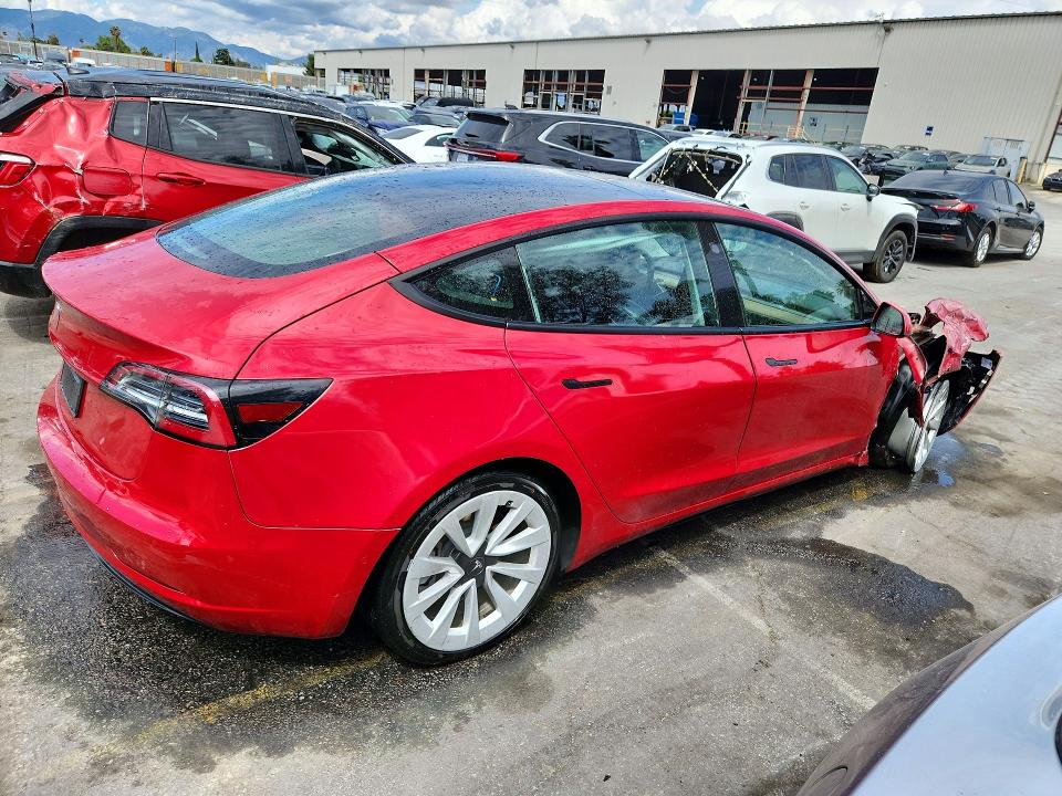 2022 Tesla Model 3 მანქანა იყიდება აუქციონზე, vin: 5YJ3E1EAXNF290083, აუქციონის ნომერი: 48872456