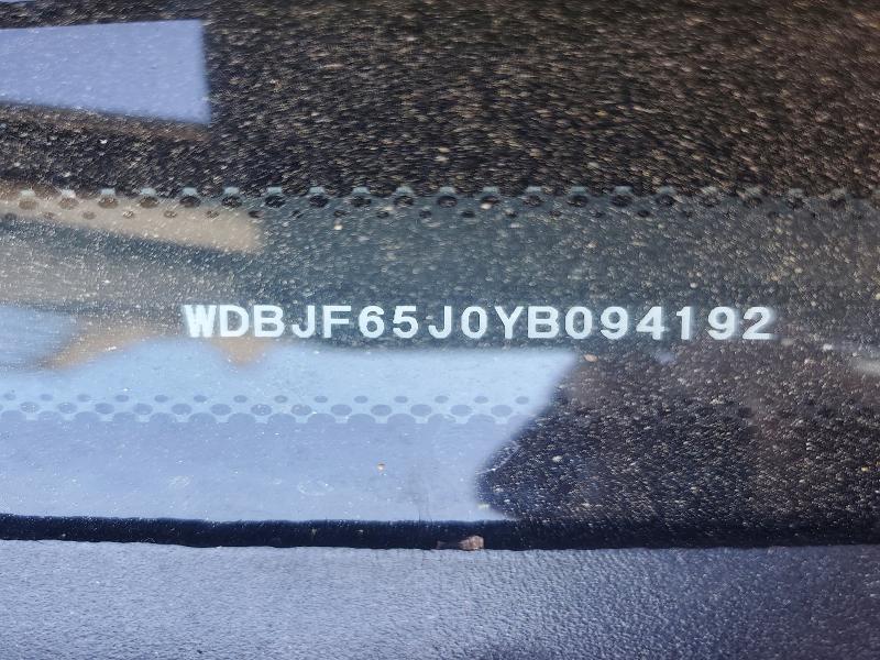 Aukcja sprzedaży 2000 Mercedes-benz E, vin: WDBJF65J0YB094192, numer aukcji: 50271686