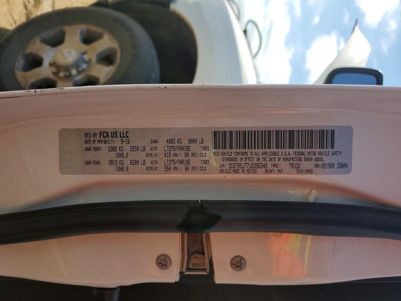 Продажа на аукционе авто 2018 Ram 2500, vin: 3C6TR5JT7JG356345, номер лота: 50055136