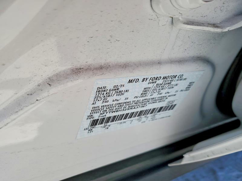 Продажа на аукционе авто 2025 Ford Maverick, vin: 3FTTW8H32SRA37367, номер лота: 48290706