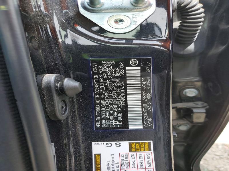 2021 Toyota Corolla მანქანა იყიდება აუქციონზე, vin: JTDEPMAE4MJ174334, აუქციონის ნომერი: 49422536