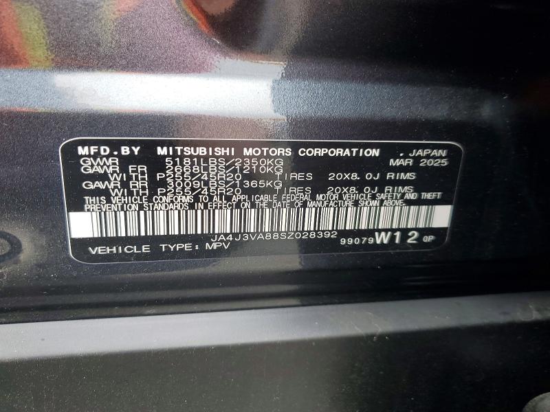 Продаж на аукціоні авто 2025 Mitsubishi Outlander, vin: JA4J3VA88SZ028392, номер лоту: 49131996