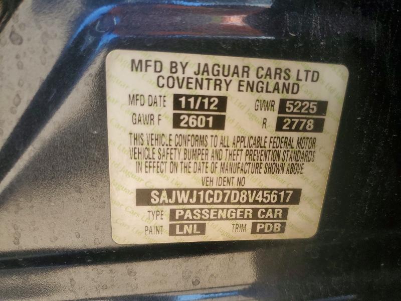 Продажа на аукционе авто 2013 Jaguar Xj, vin: SAJWJ1CD7D8V45617, номер лота: 49644106