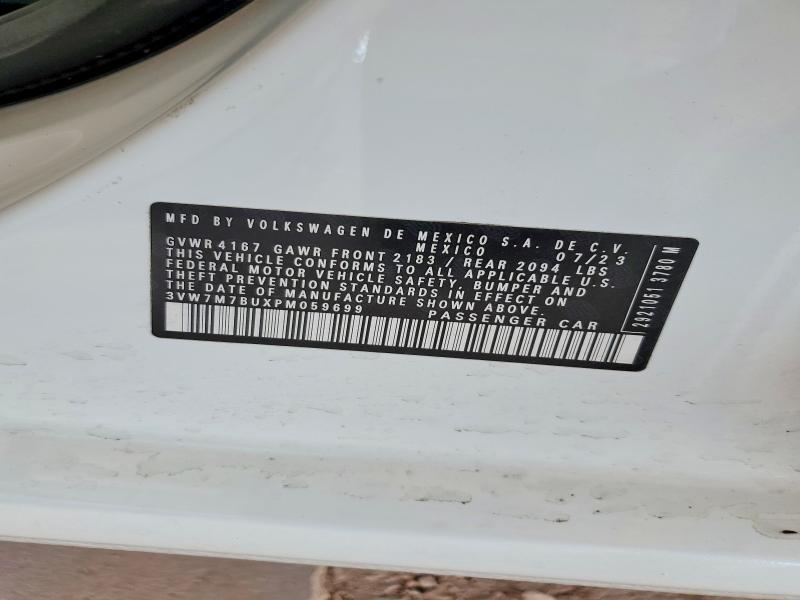 51169036 :رقم المزاد ، 3VW7M7BUXPM059699 vin ، 2023 Volkswagen Jetta مزاد بيع