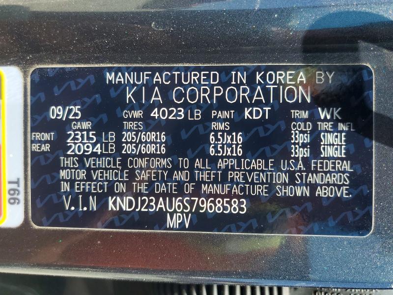 2025 Kia Soul მანქანა იყიდება აუქციონზე, vin: KNDJ23AU6S7968583, აუქციონის ნომერი: 50827716