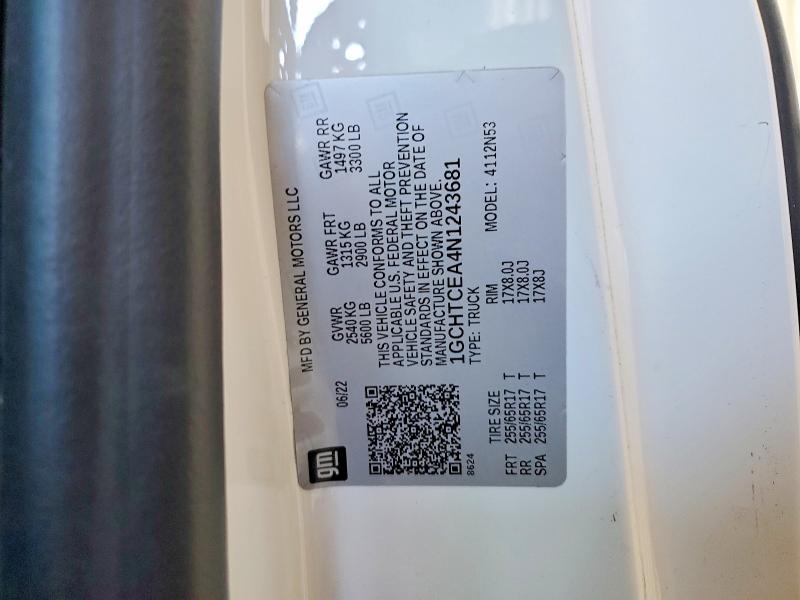 Продажа на аукционе авто 2022 Chevrolet Colorado, vin: 1GCHTCEA4N1243681, номер лота: 48625486