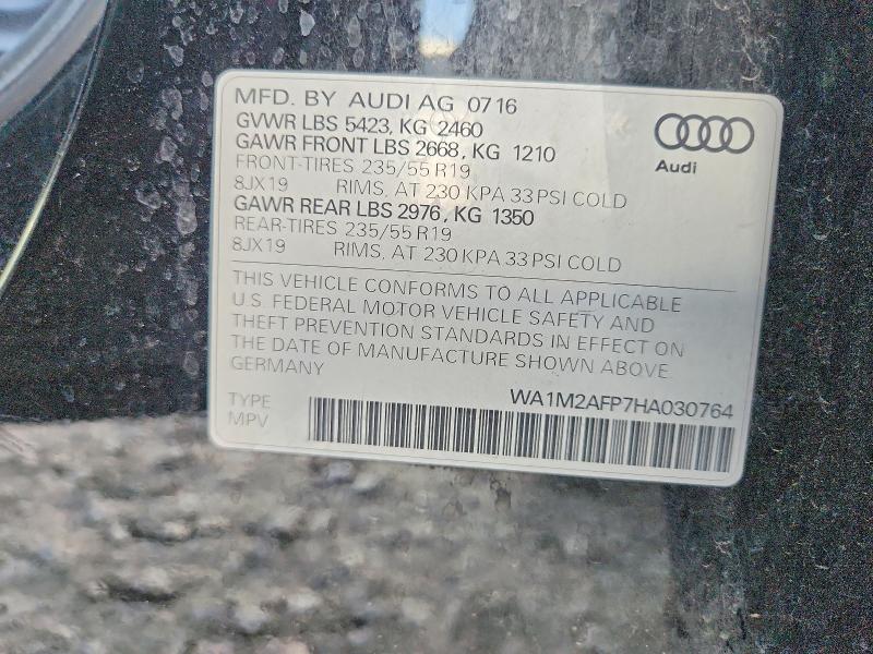 Продажа на аукционе авто 2017 Audi Q5, vin: WA1M2AFP7HA030764, номер лота: 49054906