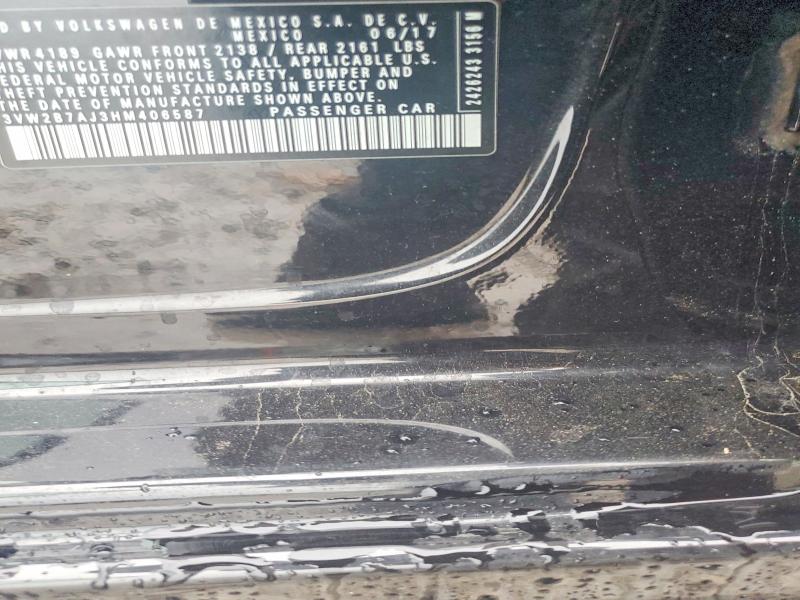 Продаж на аукціоні авто 2017 Volkswagen Jetta, vin: 3VW2B7AJ3HM406587, номер лоту: 50811376