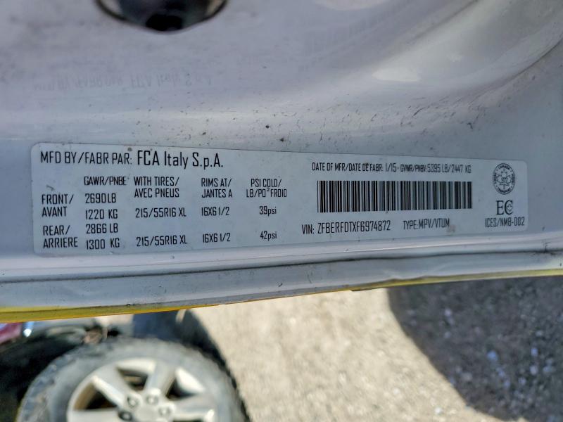 Aukcja sprzedaży 2015 Ram Promaster City, vin: ZFBERFDTXF6974872, numer aukcji: 47802506