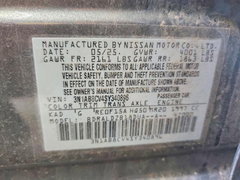 Продажа на аукционе авто 2025 Nissan Sentra, vin: 3N1AB8CV4SY340896, номер лота: 48683886