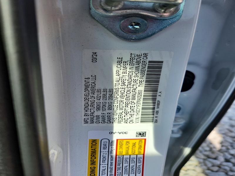 Продаж на аукціоні авто 2024 Honda Accord, vin: 1HGCY1F37RA052893, номер лоту: 49302406