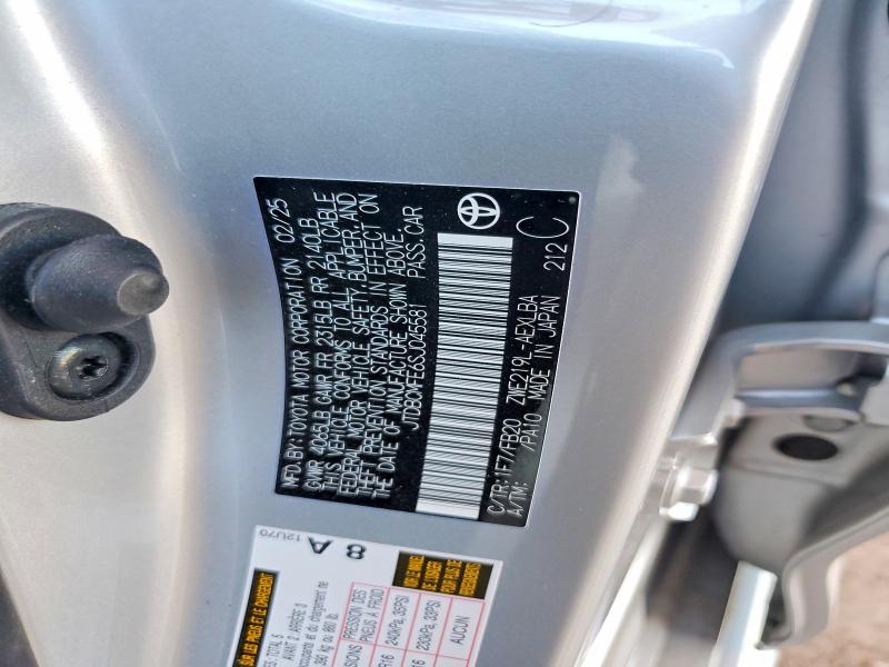 Продаж на аукціоні авто 2025 Toyota Corolla Hybrid, vin: JTDBCMFE6SJ045581, номер лоту: 48646266