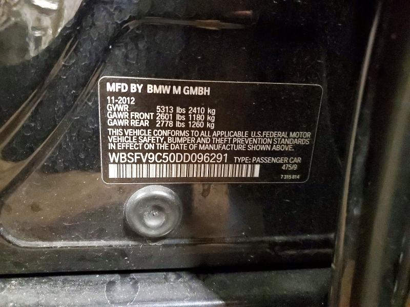 Aukcja sprzedaży 2013 Bmw M5, vin: WBSFV9C50DD096291, numer aukcji: 51505436