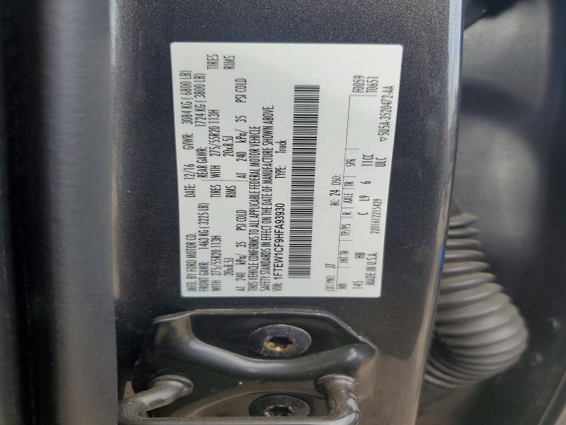 Продажа на аукционе авто 2017 Ford F150, vin: 1FTEW1CF9HFA93930, номер лота: 51514846