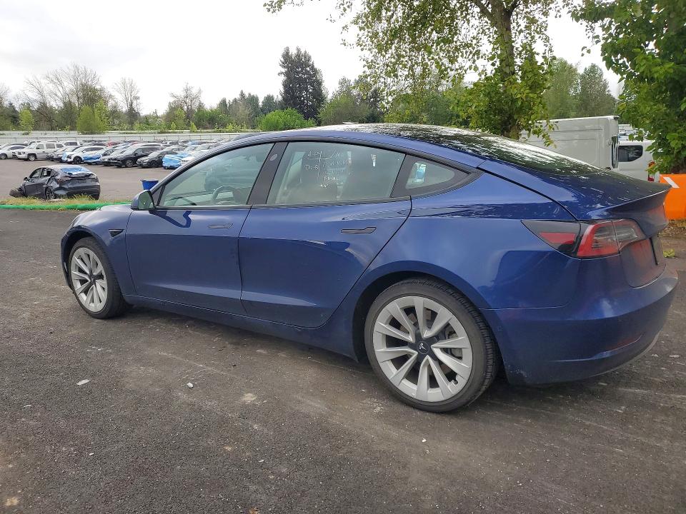 51487766 :رقم المزاد ، 5YJ3E1EA6NF370142 vin ، 2022 Tesla Model 3 مزاد بيع